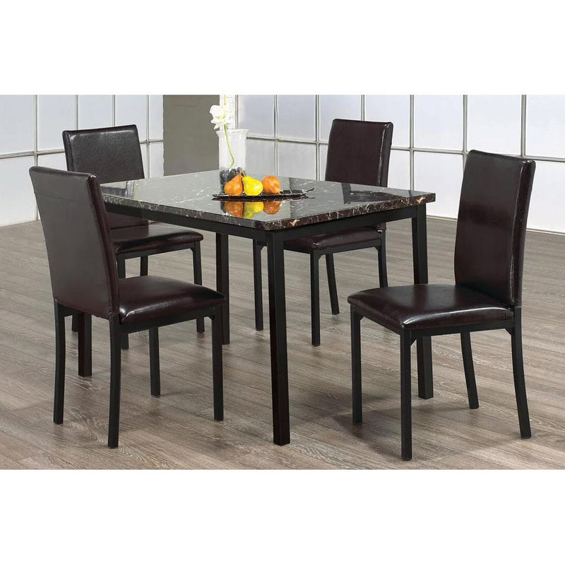 IFDC Dining Table with Marble Top T-1522 IMAGE 2