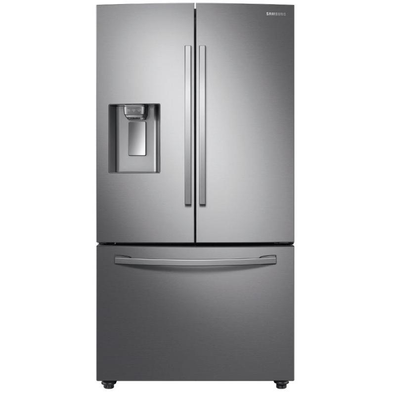 Samsung 36-inch, 23 cu.ft. Counter-Depth French 3-Door Refrigerator with External Water and Ice Dispensing System RF23R6201SR/AA IMAGE 1