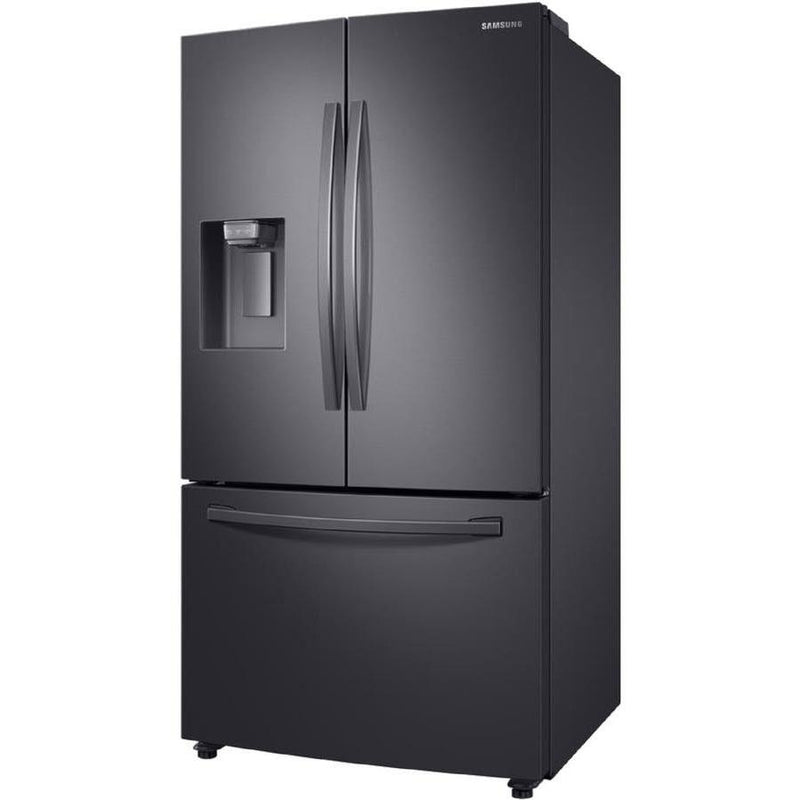 Samsung 36-inch, 23 cu.ft. Counter-Depth French 3-Door Refrigerator with External Water and Ice Dispensing System RF23R6201SG/AA IMAGE 2