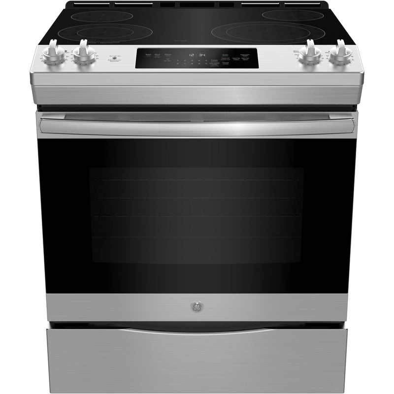 GE 30-inch Slide-In Electric Range JCSS630SMSS IMAGE 1
