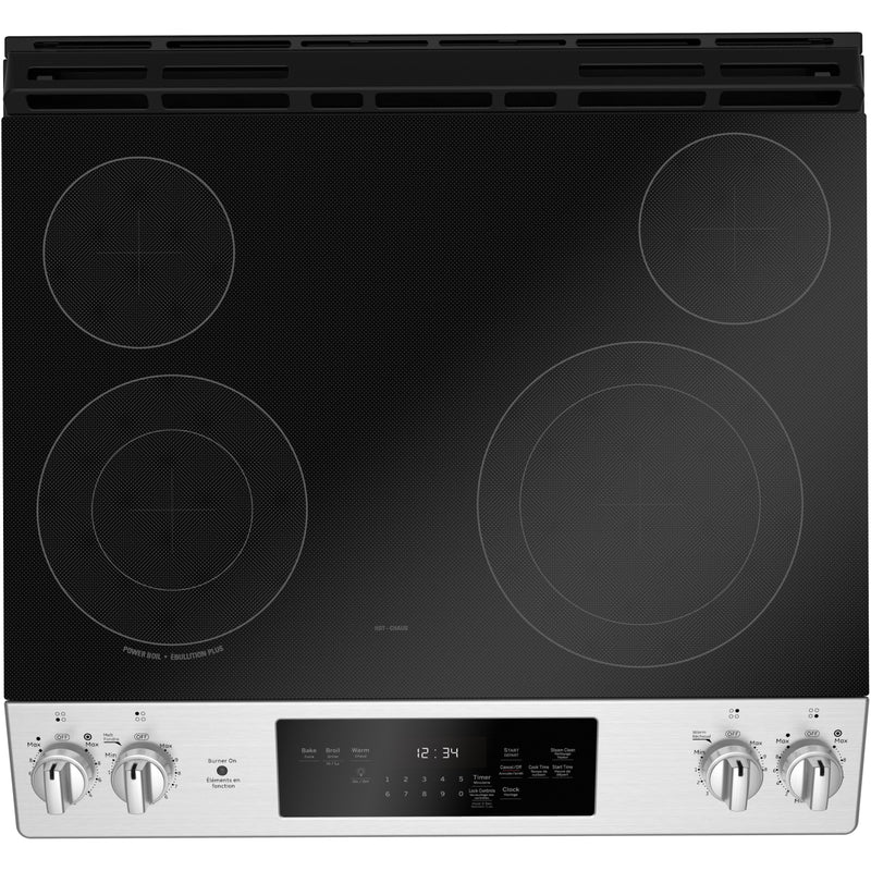 GE 30-inch Slide-In Electric Range JCSS630SMSS IMAGE 3