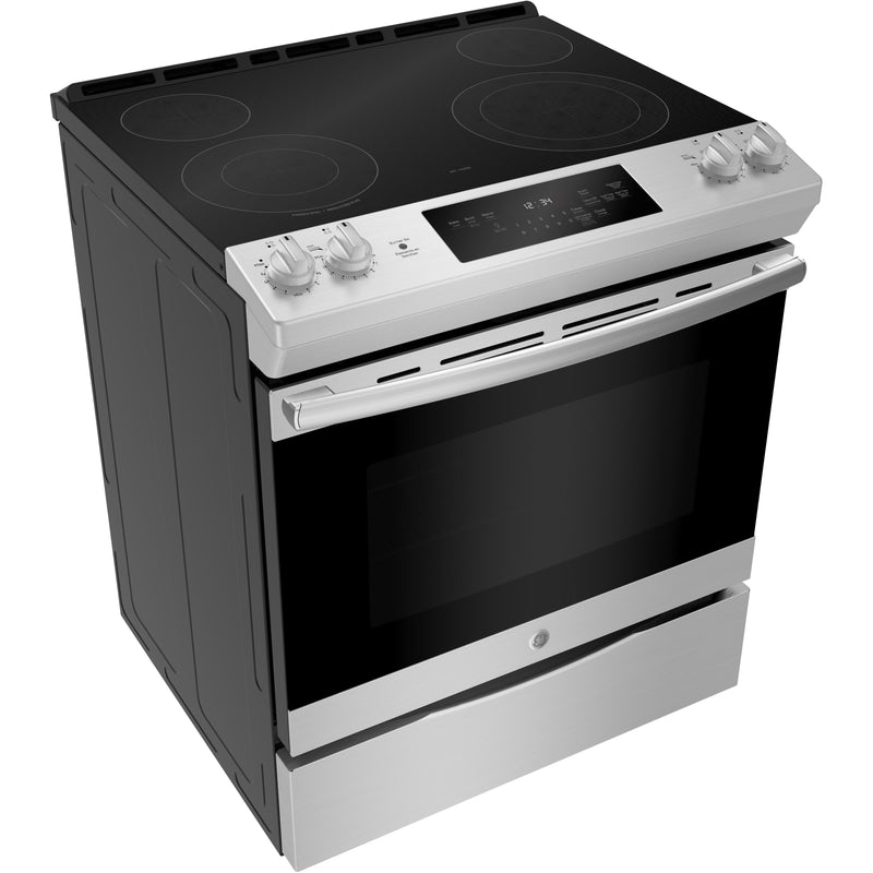 GE 30-inch Slide-In Electric Range JCSS630SMSS IMAGE 5
