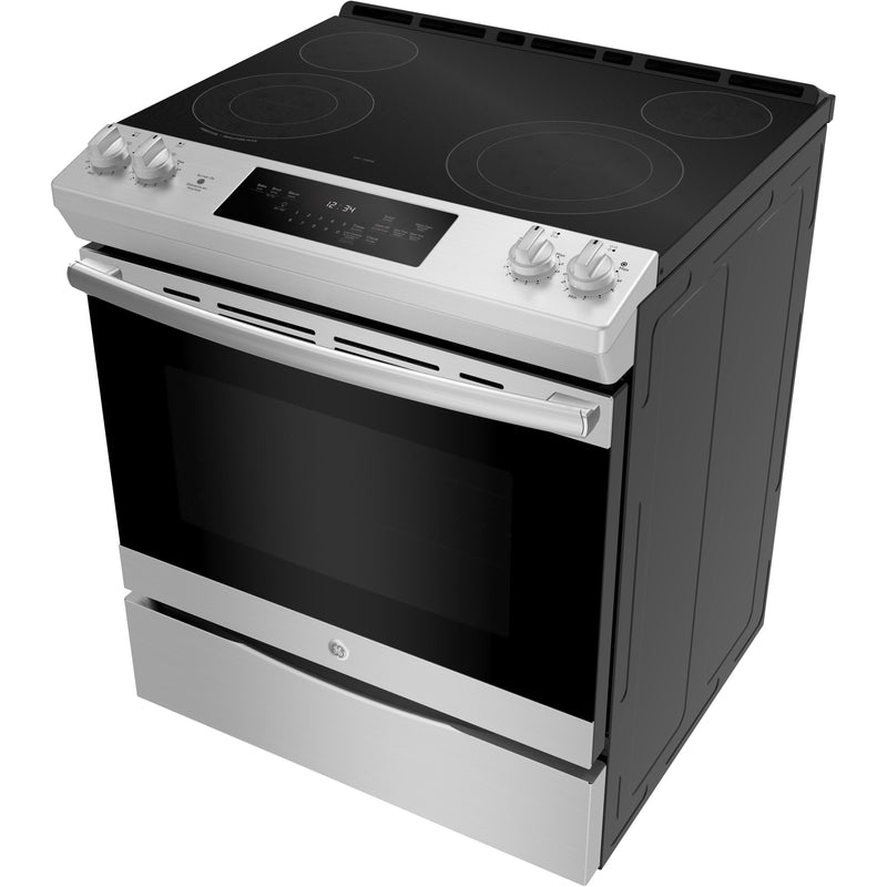 GE 30-inch Slide-In Electric Range JCSS630SMSS IMAGE 6