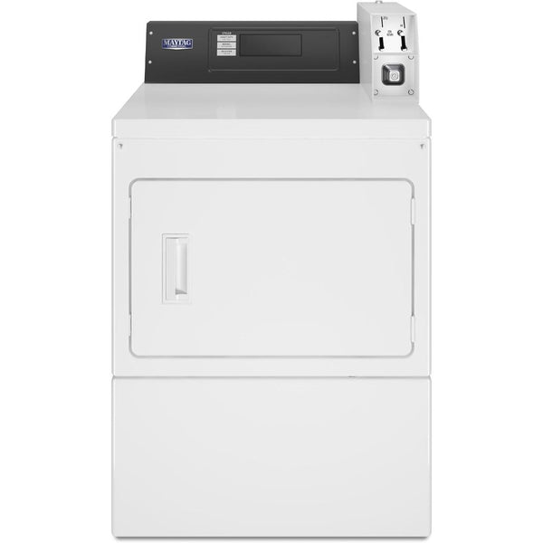 Maytag Commercial Laundry 7.4 cu.ft. Electric Front Loading Commercial Dryer MDE20PDAZW IMAGE 1