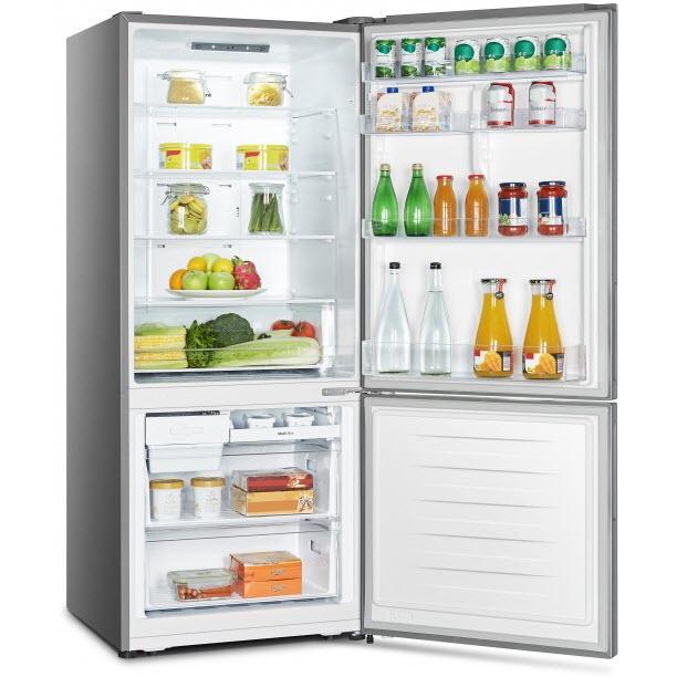 Hisense 27.7-inch, 14.8 cu.ft. Counter-Depth Bottom Freezer Refrigerator with Digital Display RB15N6ASE IMAGE 3