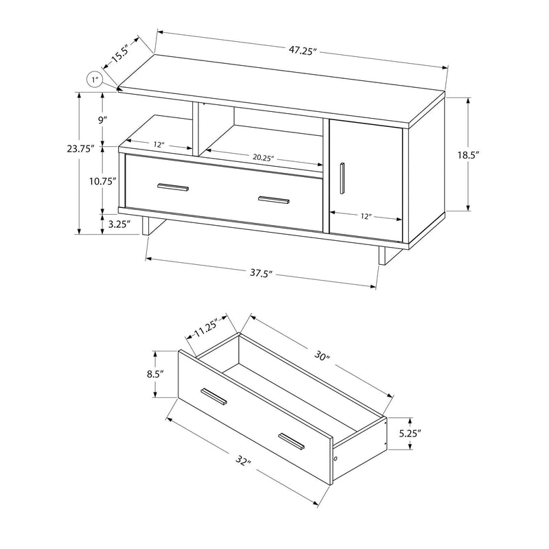 Monarch TV Stand with Cable Management I 2803 IMAGE 5