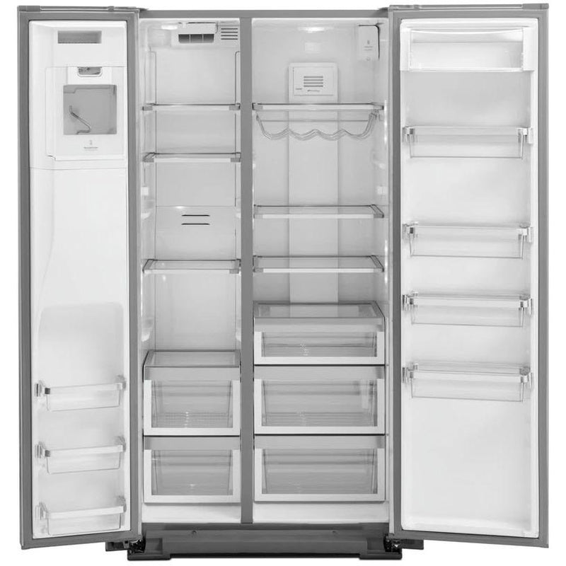 KitchenAid 22.6 cu ft. Counter-Depth Side-by-Side Refrigerator with Exterior Ice and Water Dispenser KRSC703HPS IMAGE 2