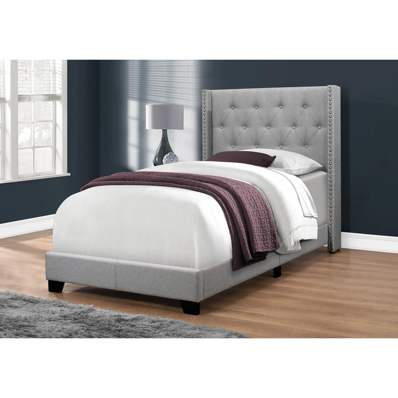 Monarch Twin Upholstered Platform Bed I 5984T IMAGE 2