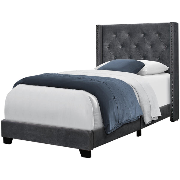 Monarch Twin Upholstered Platform Bed I 5986T IMAGE 1