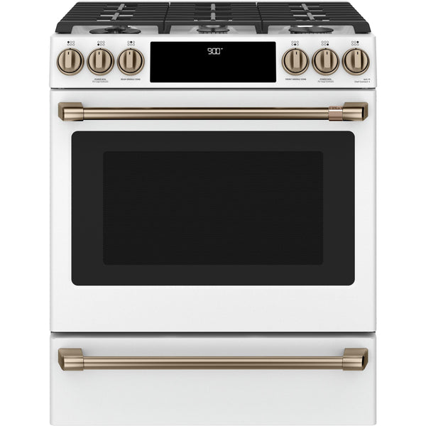 Café 30-inch Slide-in Dual Fuel Range with Warming Drawer CC2S900P4MW2 IMAGE 1
