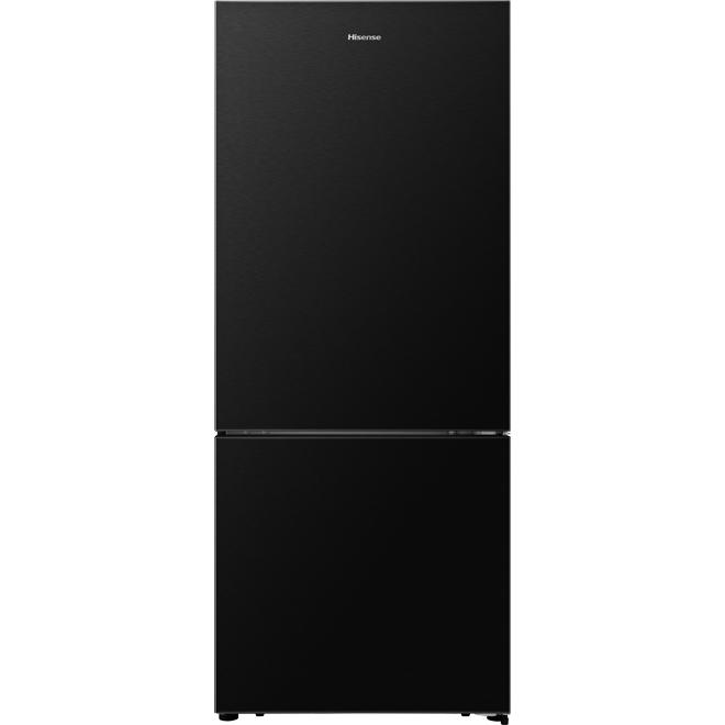 Hisense 27.7-inch, 14.8 cu.ft. Counter-Depth Bottom Freezer Refrigerator with Digital Display RB15N6ABE IMAGE 1