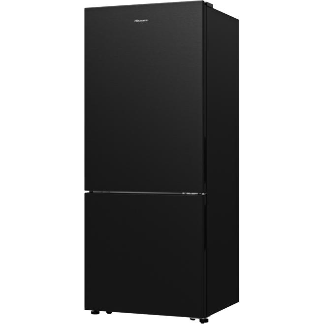 Hisense 27.7-inch, 14.8 cu.ft. Counter-Depth Bottom Freezer Refrigerator with Digital Display RB15N6ABE IMAGE 2