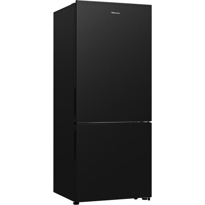 Hisense 27.7-inch, 14.8 cu.ft. Counter-Depth Bottom Freezer Refrigerator with Digital Display RB15N6ABE IMAGE 3