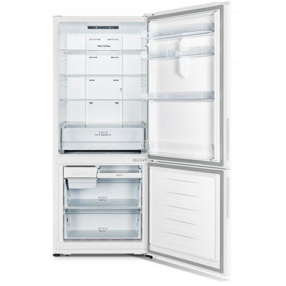 Hisense 27.7-inch, 14.8 cu.ft. Counter-Depth Bottom Freezer Refrigerator with Digital Display RB15N6AWE IMAGE 3