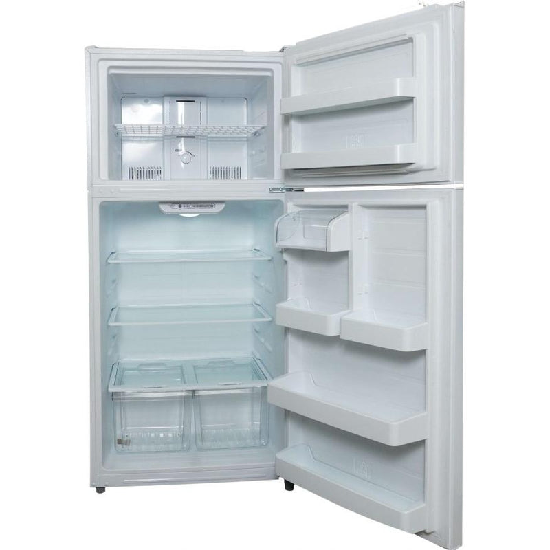 Danby 30-inch, 18 cu.ft. Freestanding Top Freezer Refrigerator with LED Lighting DFF180E1WDB IMAGE 4