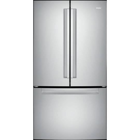 Haier 36-inch, 27 cu. ft. French 3-Door Refrigerator with Ice and Water QNE27JYMFS IMAGE 1