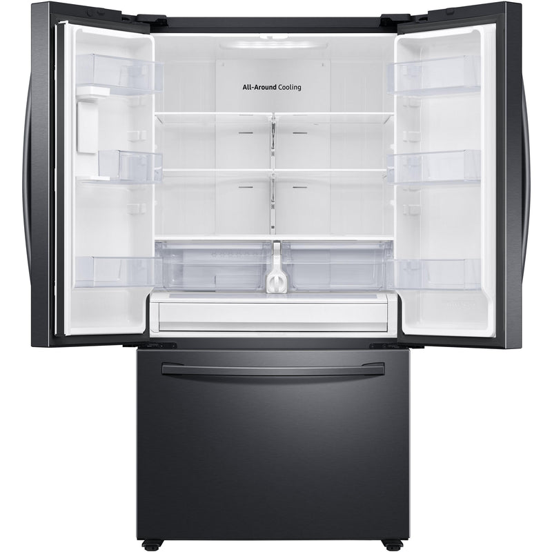 Samsung 36-inch, 28 cu.ft. Freestanding French 3-Door Refrigerator with Internal Water Dispenser RF28T5101SG/AA IMAGE 4