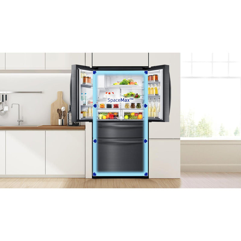 Samsung 33-inch, 25 cu.ft. Freestanding French 4-Door Refrigerator with FlexZone™ Drawer RF25HMIDBSG/AA IMAGE 13