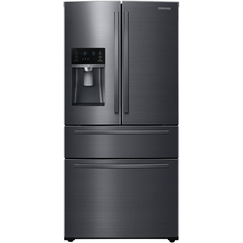 Samsung 33-inch, 25 cu.ft. Freestanding French 4-Door Refrigerator with FlexZone™ Drawer RF25HMIDBSG/AA IMAGE 1