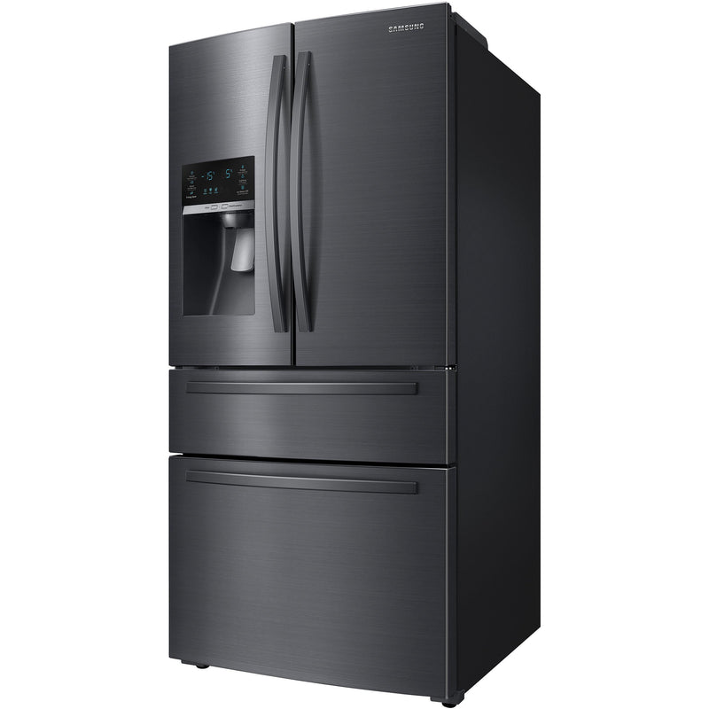 Samsung 33-inch, 25 cu.ft. Freestanding French 4-Door Refrigerator with FlexZone™ Drawer RF25HMIDBSG/AA IMAGE 2