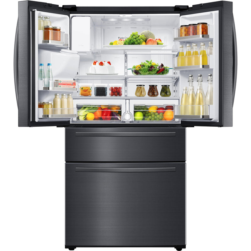 Samsung 33-inch, 25 cu.ft. Freestanding French 4-Door Refrigerator with FlexZone™ Drawer RF25HMIDBSG/AA IMAGE 6