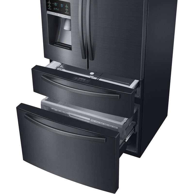 Samsung 33-inch, 25 cu.ft. Freestanding French 4-Door Refrigerator with FlexZone™ Drawer RF25HMIDBSG/AA IMAGE 7