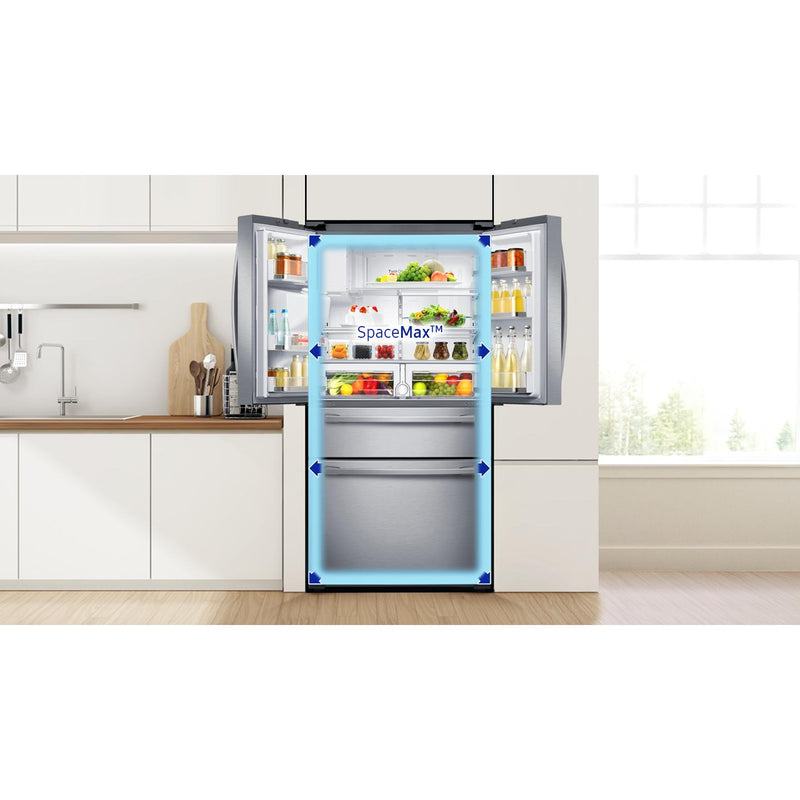 Samsung 33-inch, 25 cu.ft. Freestanding French 4-Door Refrigerator with FlexZone™ Drawer RF25HMIDBSR/AA IMAGE 14