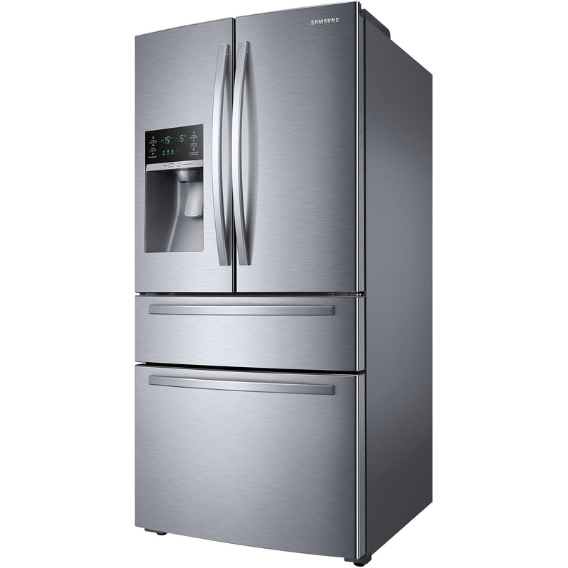 Samsung 33-inch, 25 cu.ft. Freestanding French 4-Door Refrigerator with FlexZone™ Drawer RF25HMIDBSR/AA IMAGE 2