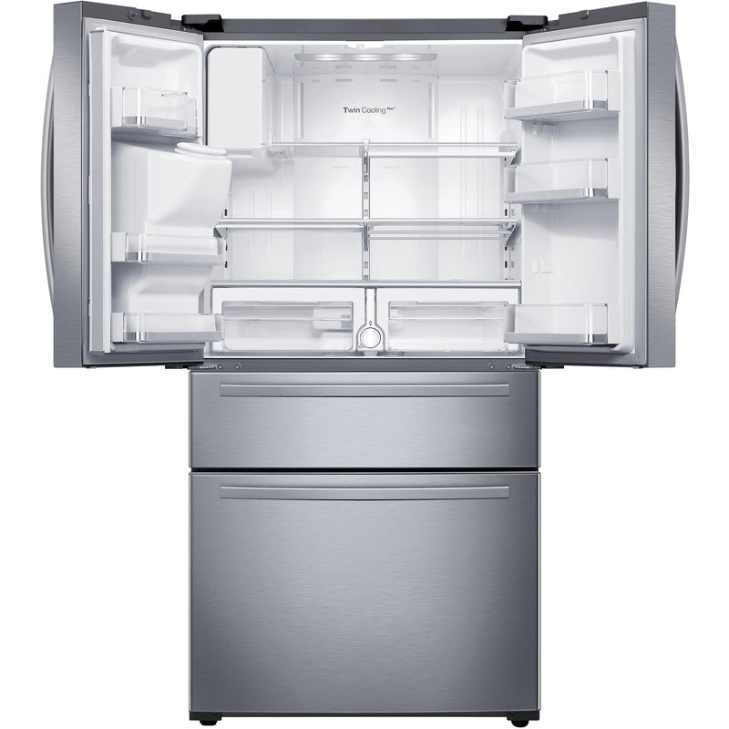 Samsung 33-inch, 25 cu.ft. Freestanding French 4-Door Refrigerator with FlexZone™ Drawer RF25HMIDBSR/AA IMAGE 3