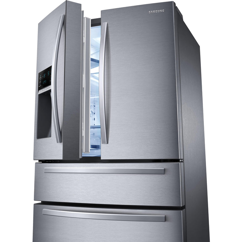 Samsung 33-inch, 25 cu.ft. Freestanding French 4-Door Refrigerator with FlexZone™ Drawer RF25HMIDBSR/AA IMAGE 8