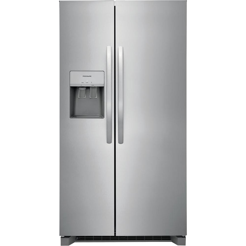 Frigidaire 36-inch, 25.6 cu.ft. Freestanding Side-by-Side Refrigerator with Ice and Water Dispensing System FRSS2623AS IMAGE 1