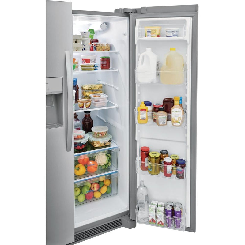 Frigidaire 36-inch, 25.6 cu.ft. Freestanding Side-by-Side Refrigerator with Ice and Water Dispensing System FRSS2623AS IMAGE 7