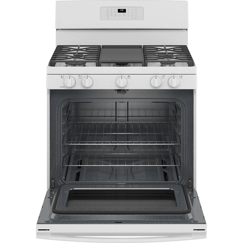 GE 30-inch Freestanding Gas Range with Self-Clean Oven JCGB660DPWW IMAGE 2