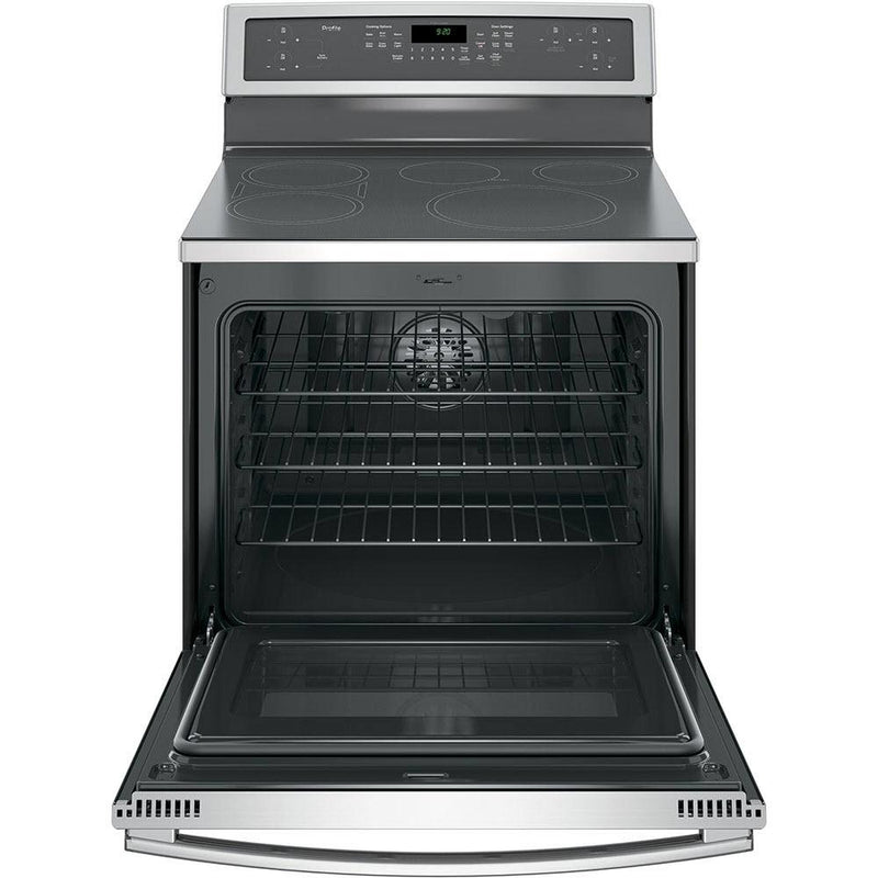 GE Profile 30-inch Freestanding Induction Range with True Convection PCHB920YMFS IMAGE 2