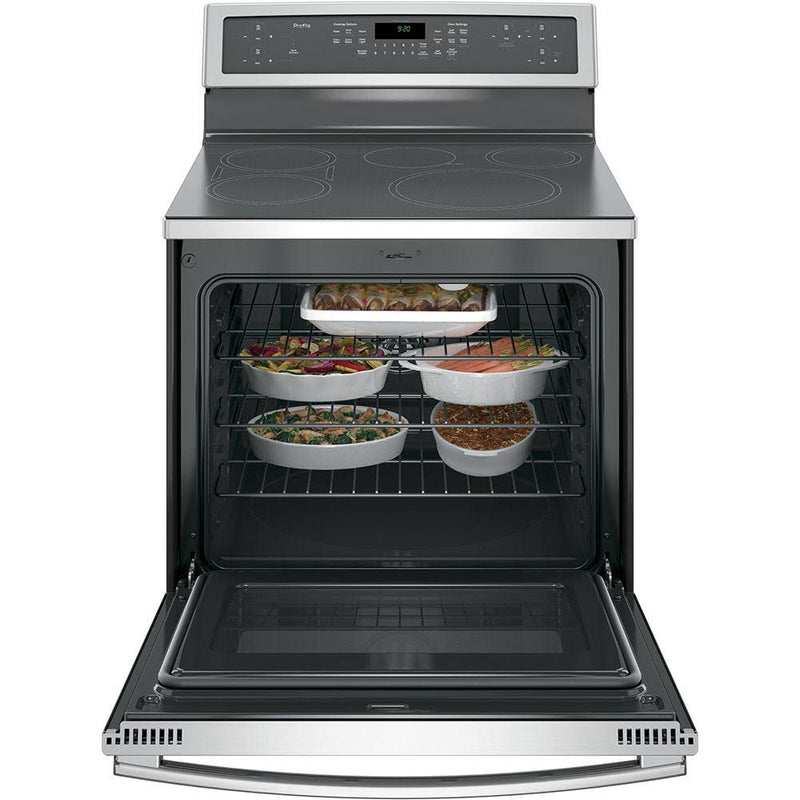 GE Profile 30-inch Freestanding Induction Range with True Convection PCHB920YMFS IMAGE 3