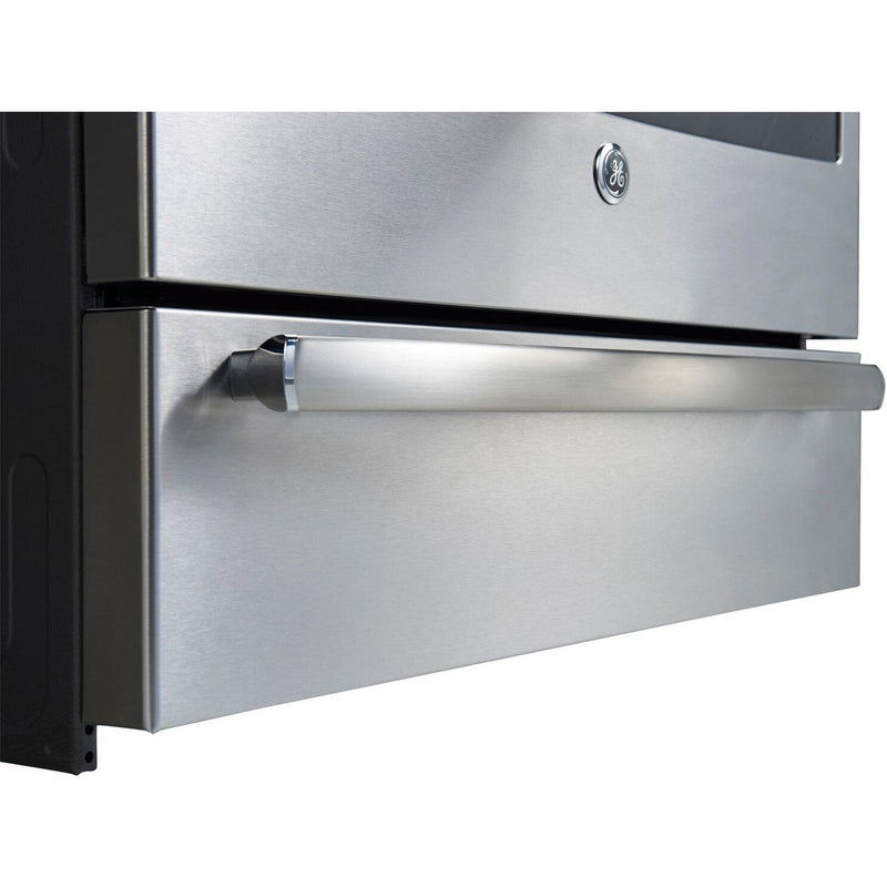 GE Profile 30-inch Freestanding Electric Range with True European Convection PCB940YKFS IMAGE 7