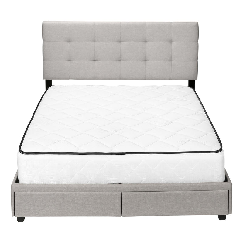 Monarch Queen Upholstered Platform Bed with Storage I 6020Q IMAGE 2