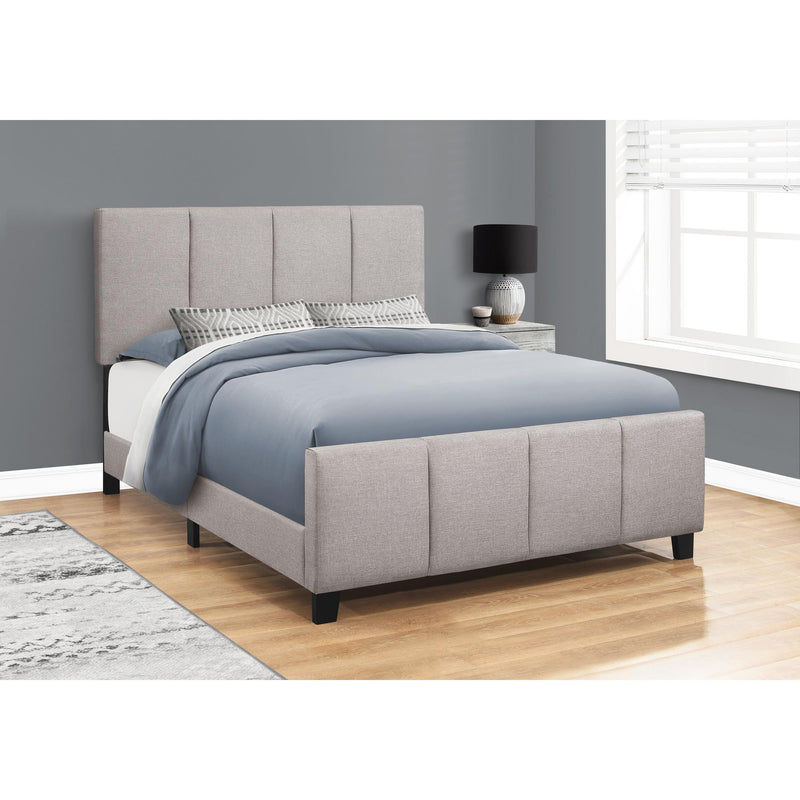 Monarch Queen Upholstered Platform Bed with Storage I 6025Q IMAGE 2