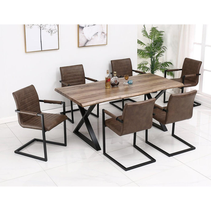 IFDC Dining Table with Pedestal Base T 1811 IMAGE 4