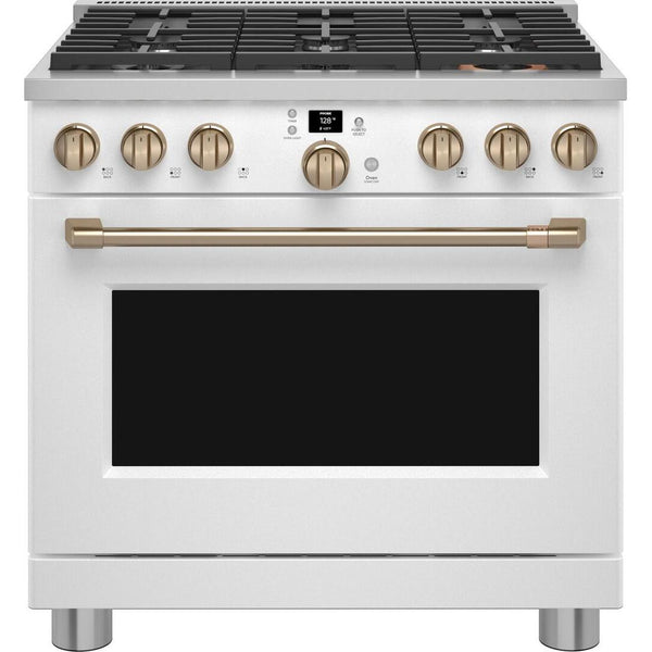 Café 36-inch Freestanding Gas Range with WI-FI Connect CGY366P4TW2 IMAGE 1