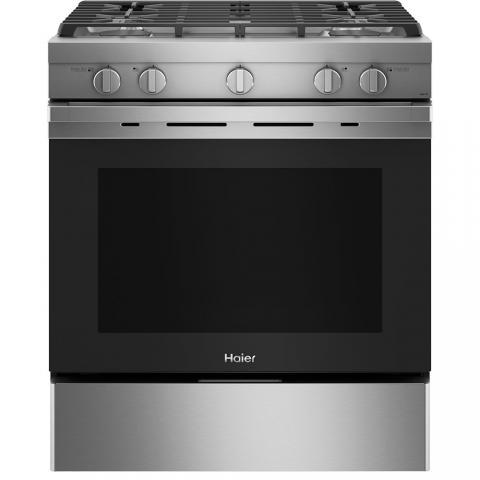 Haier 30-inch Freestanding Gas Range with Convection QCGSS740RNSS IMAGE 1