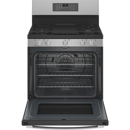 GE Profile 30-inch Freestanding Dual-Fuel Range with Wi-Fi Connectivity PC2B935YPFS IMAGE 2