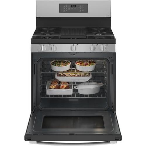 GE Profile 30-inch Freestanding Dual-Fuel Range with Wi-Fi Connectivity PC2B935YPFS IMAGE 3