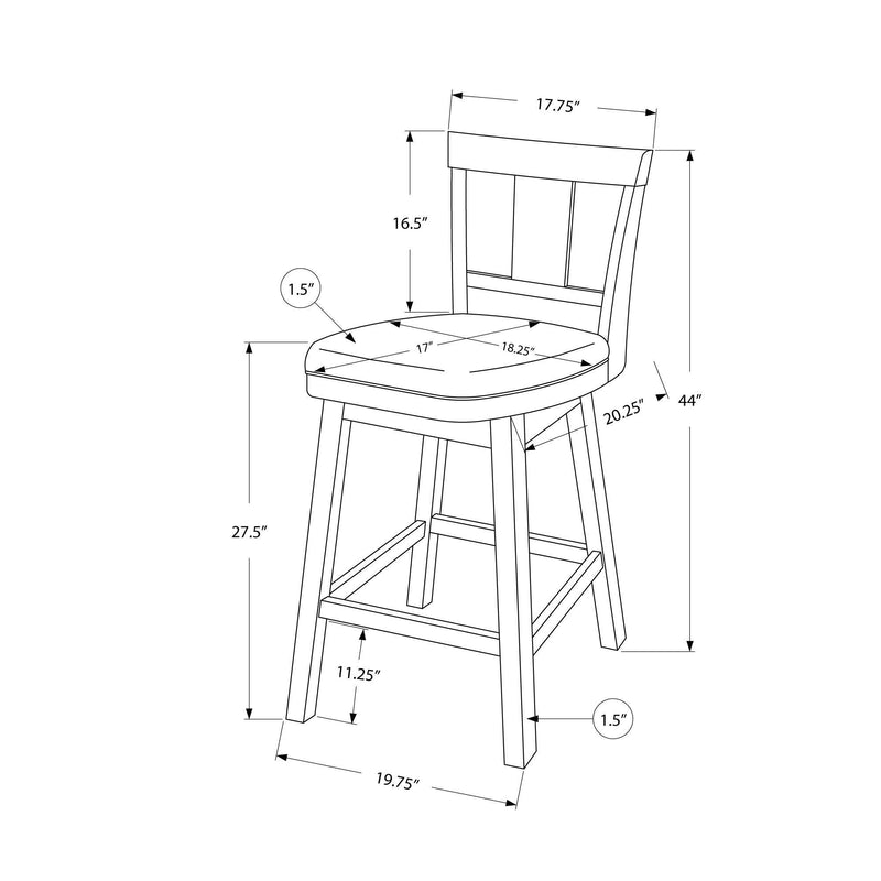 Monarch Pub Height Stool I 1230 IMAGE 5