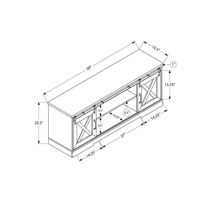 Monarch TV Stand with Cable Management I 2746 IMAGE 5