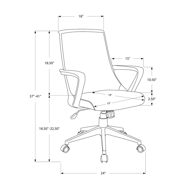 Monarch Office Chairs Office Chairs I 7297 IMAGE 11