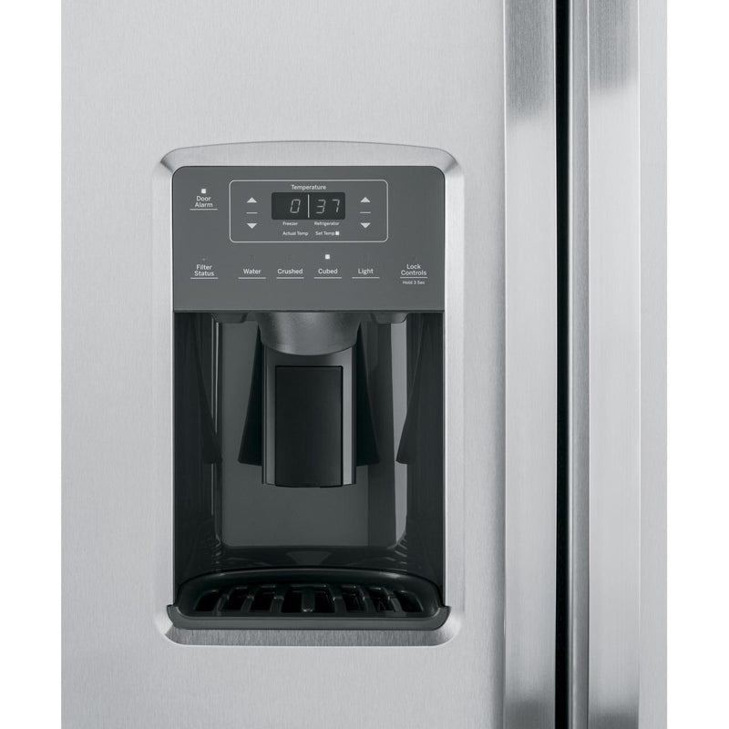 GE 33-inch, 23 cu. ft. Side-By-Side Refrigerator with Dispenser GSS23GYPFS IMAGE 4