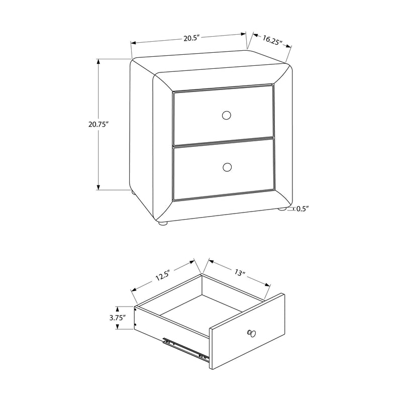 Monarch 2-Drawer Nightstand I 5604 IMAGE 5