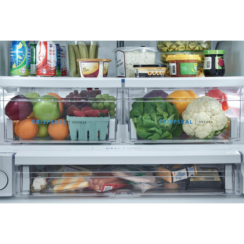 Frigidaire 36-inch, 27.8 cu. ft. French 3-Door Refrigerator with Dispenser FRFS2823AS IMAGE 6