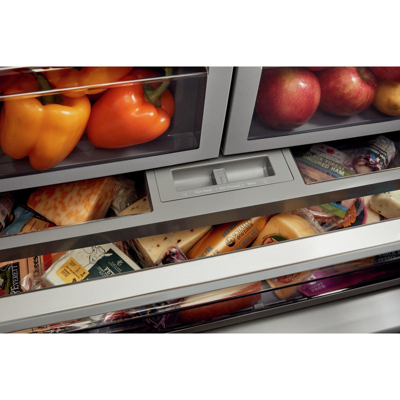 KitchenAid French 3-Door Refrigerator with External Water and Ice Dispensing System KRFF577KBS IMAGE 11